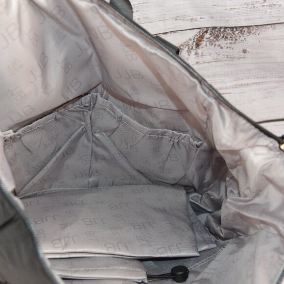 JJB By JUJUBE Large Modern Diaper Backpack Black NWT - Picture 14 of 16